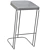 Sedis Stool: Low, Bar, High 3D model small image 3