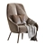 Modern Swivel Armchair - Puk 3D model small image 1