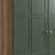 Scandinavian Double Door Wardrobe 140x190x60 cm 3D model small image 3
