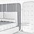 Luxury Timgad Bed: Elegant and Spacious 3D model small image 5