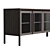 Glass Front Square Media Console 3D model small image 2