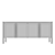 Glass Front Square Media Console 3D model small image 3