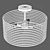 Modern 4-Light Ceiling Chandelier 3D model small image 5