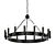 Elegant Castle Chandelier 3D model small image 1