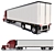 Classic Freightliner Truck & Refrigerator Trailer 3D model small image 3