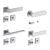 Stylish Lualdi Door Handles 3D model small image 2