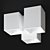Heraea Plaster Ceiling Lamp 3D model small image 1
