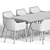 Modern 3-Piece Dining Set 3D model small image 4