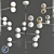 Elegant Blown Glass Pendant: Grace 3D model small image 3