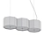 Scandinavian Style Black Prizma Pendant 3D model small image 2