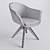 Vintage Office Swivel Armchair Quilda 3D model small image 7