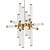 Exquisite Castle 18 Brass Chandelier 3D model small image 1