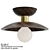 Rustic Wooden Pendant Light 3D model small image 1
