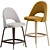 Elegant Saarinen Stool: Wood-Legged Beauty 3D model small image 2