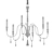 Elegant Black Robles Chandelier 3D model small image 2