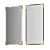 Elegant Black and Gold Wall Mirror 3D model small image 1