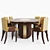 Modern Inedito Ares Table & Veronica Chair 3D model small image 2