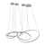 Elegant Oracle 4-Ring Chandelier 3D model small image 2