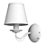 Classic Metal Wall Lamp with Switch 3D model small image 6