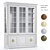 Classic Wood Bookcase: Five Material Options 3D model small image 3