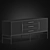 Cascade Entertainment Console: Stylish and Spacious Media Center 3D model small image 4