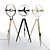 Aura Wooden Blade Fan 3D model small image 1