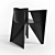 Elegant Lacquered Wood Armchair 3D model small image 3