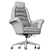 Elegant Quilted Leather President Chair 3D model small image 5