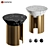 Cosmo Marble Cone Table 3D model small image 1