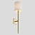 Dixie Brass Fabric Glass Sconce 3D model small image 3