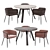 Modern Terrazzo Dining Set | Kave Home 3D model small image 1