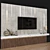 Modern TV Wall Unit 3D model small image 2