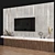 Modern TV Wall Unit 3D model small image 3