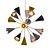 Sputnik Huge Pair Chandelier 3D model small image 1