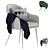 Modern Magrib Armchair 3D model small image 1