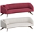 Vintage Fifth Avenue Wide Angle Sofa by Kagan 3D model small image 1