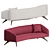 Vintage Fifth Avenue Wide Angle Sofa by Kagan 3D model small image 4
