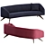 Vintage Fifth Avenue Wide Angle Sofa by Kagan 3D model small image 5