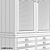 OM Wardrobe Printmaker: Stylish and Spacious 3D model small image 5