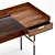 Arlon Writing Desk - Dark Walnut 3D model small image 2