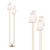 Golden Textile Floor Lamp 3D model small image 1
