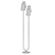 Golden Textile Floor Lamp 3D model small image 2