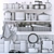 Elegant Kitchen Decor Set 3D model small image 5