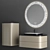 Duravit Happy D.2 Plus Vanity Set 3D model small image 2