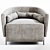 Elegant Oak Armchair Melodia 3D model small image 2