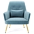 Sleek Glow Lounge Armchair 3D model small image 4