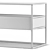 Vasagle ULTV051B01 ULTV39BX TV Stand 3D model small image 4