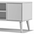 Sleek Modern TV Stand 3D model small image 3