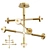 Modern LED Chandelier with Round Shades - Lampatron AMARILIS 7 3D model small image 1