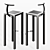 Sleek and Stylish Sarapis Stool 3D model small image 2
